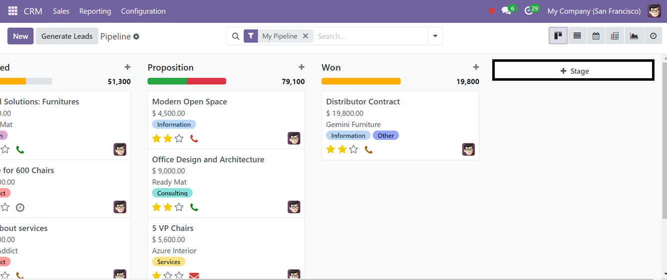 Odoo 18 crm