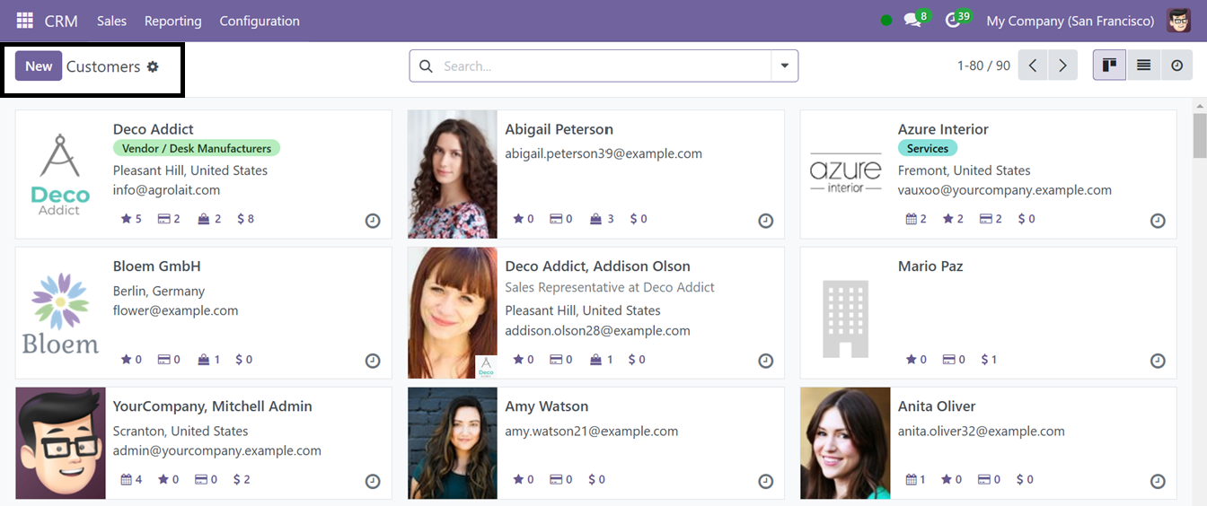 Odoo 18 crm