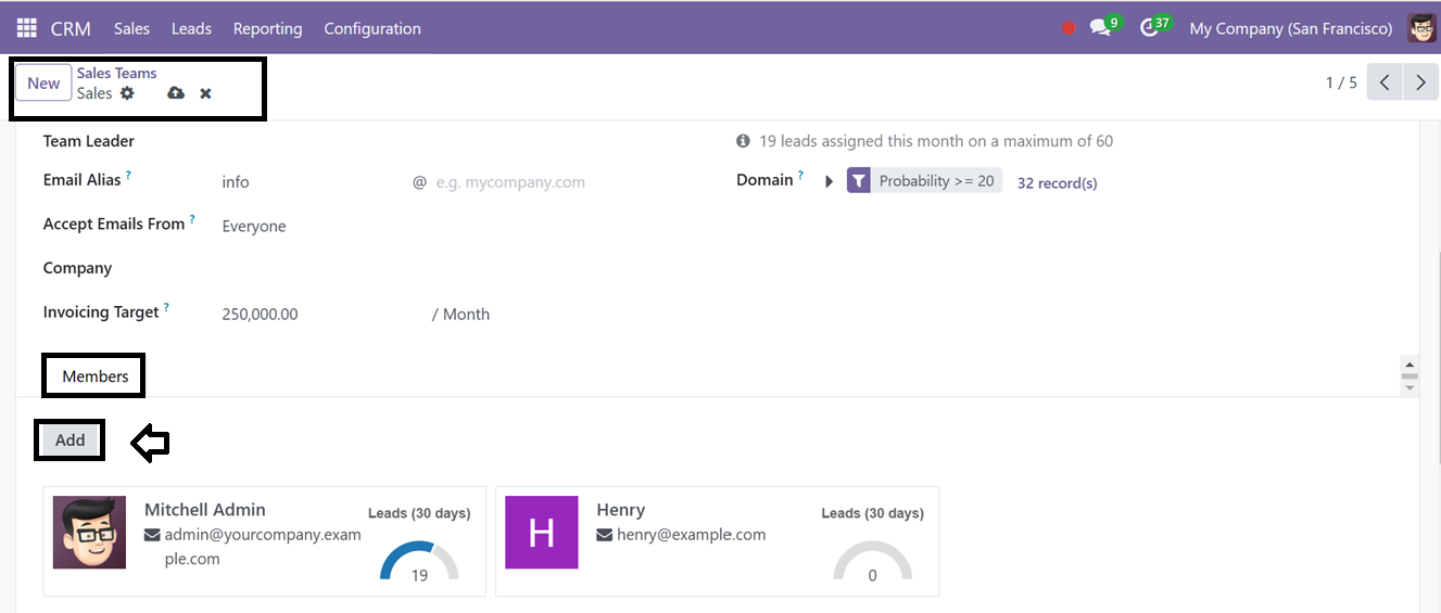 Odoo 18 crm