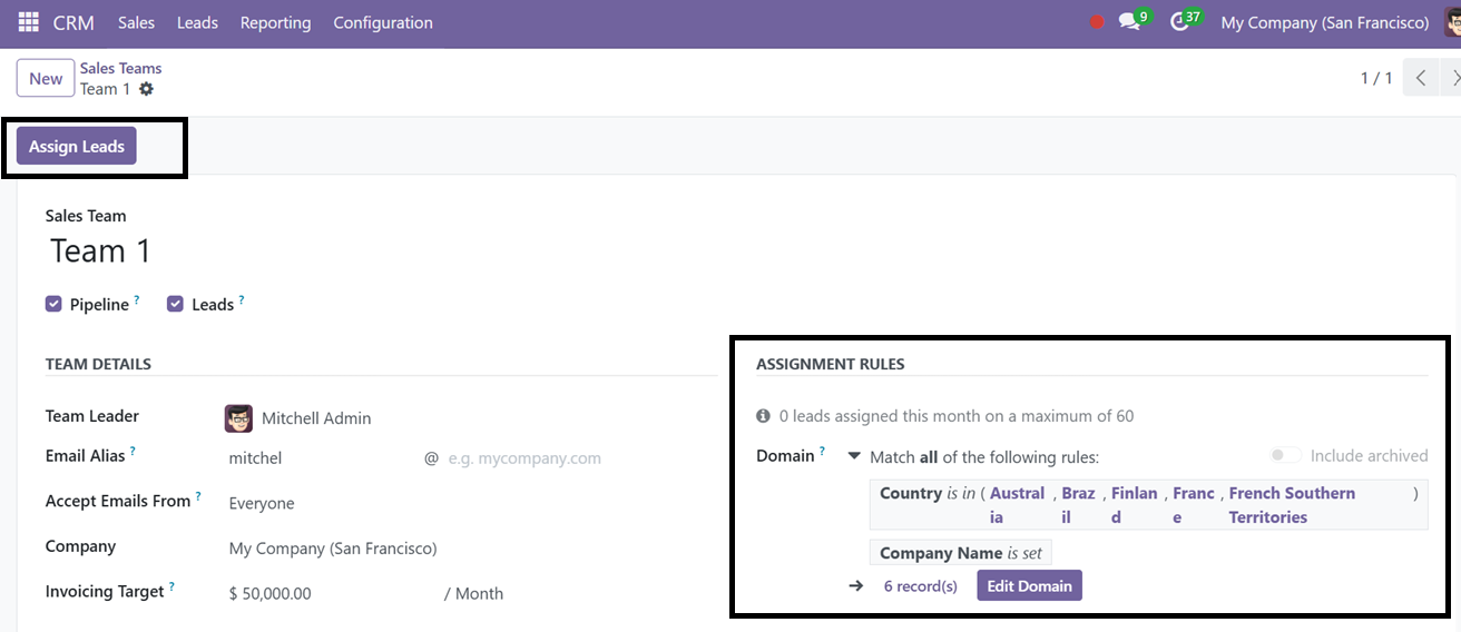 Odoo 18 crm