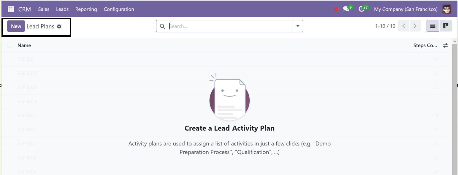 Odoo 18 crm