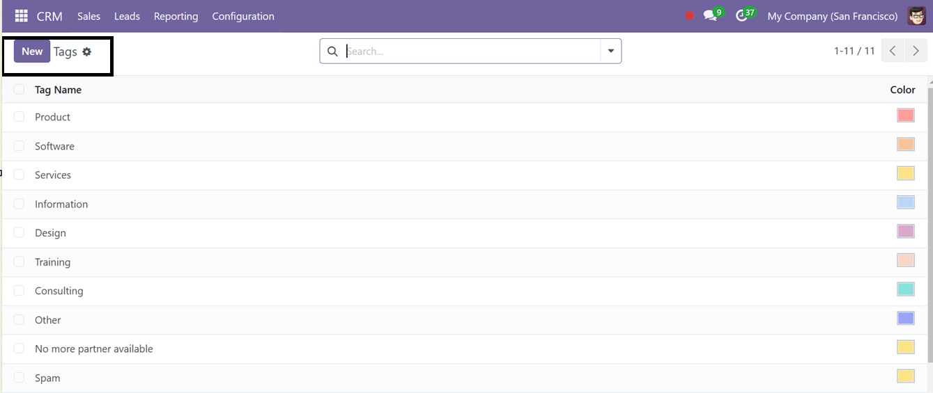 Odoo 18 crm