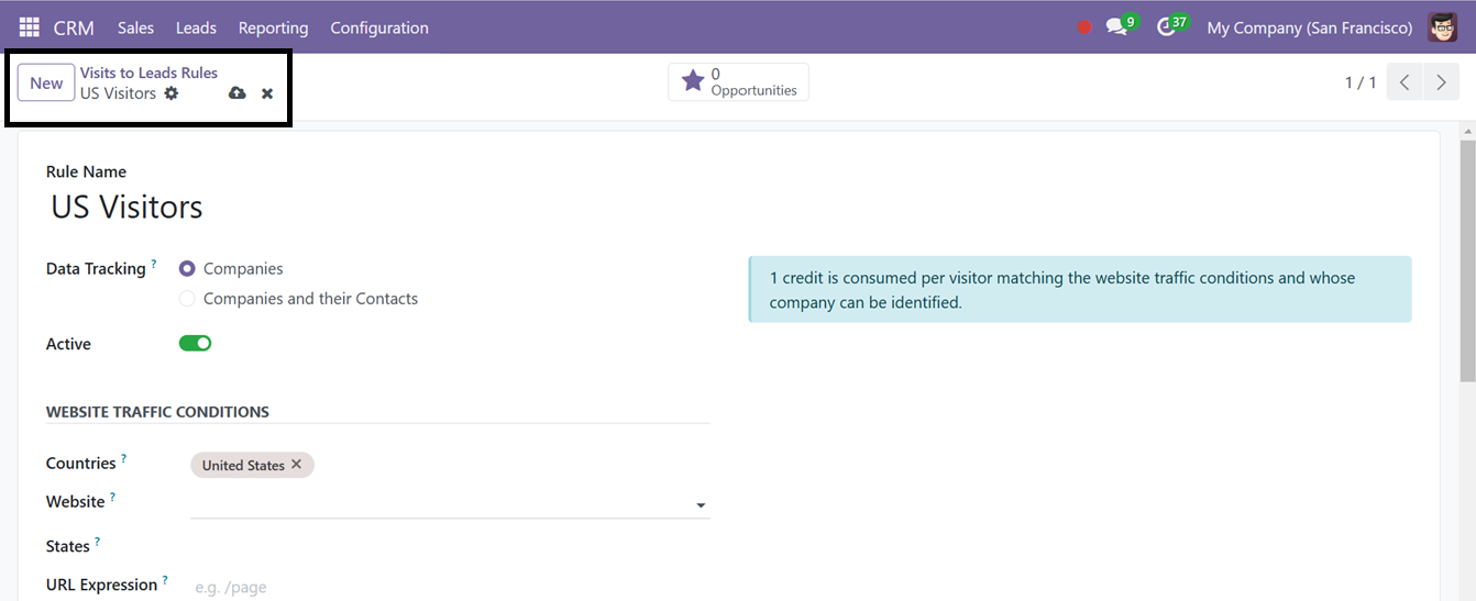 Odoo 18 crm