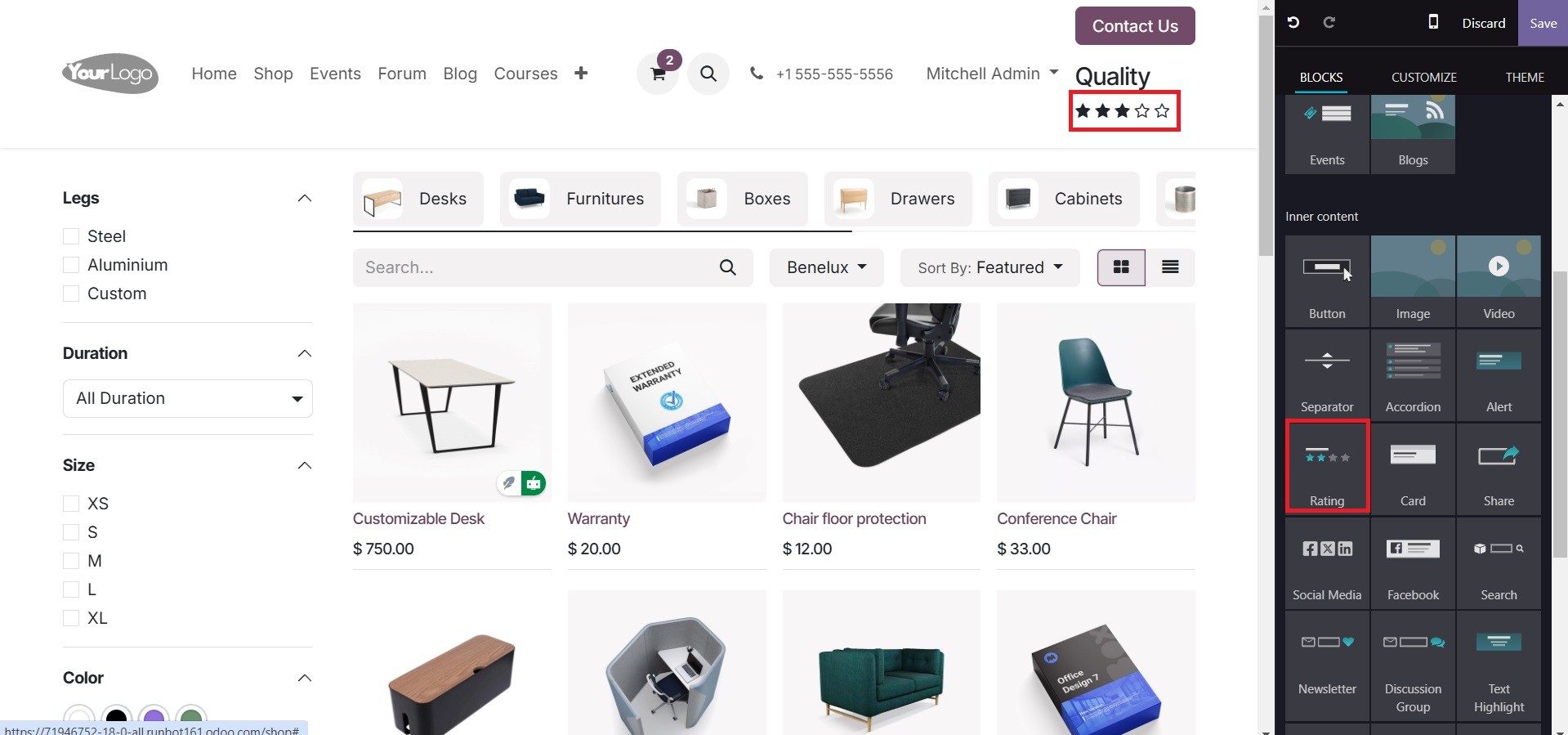 Odoo 18 E-COMMERCE
