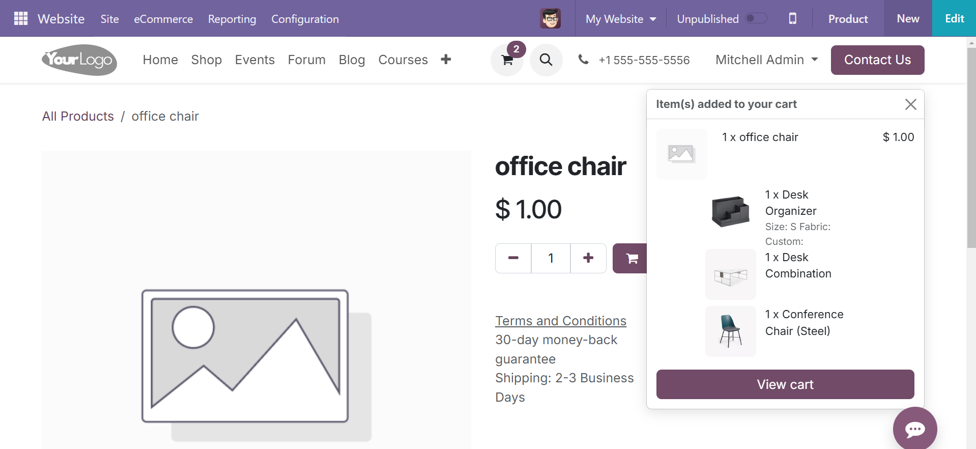 Odoo 18 E-COMMERCE