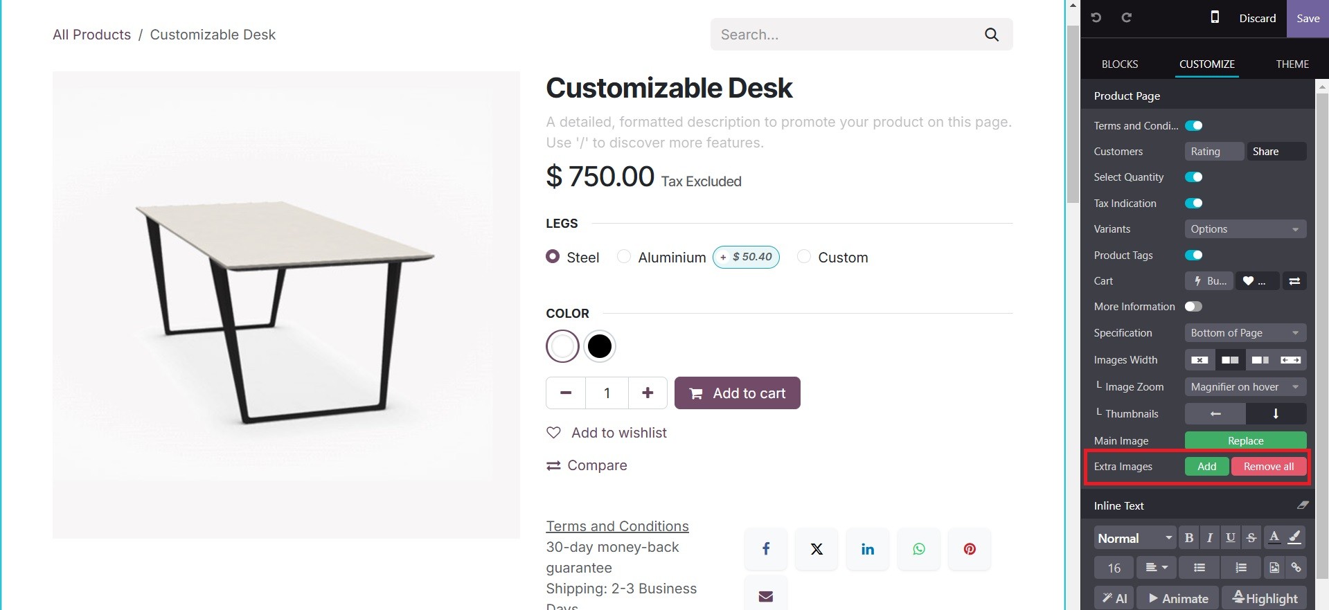 Odoo 18 E-COMMERCE