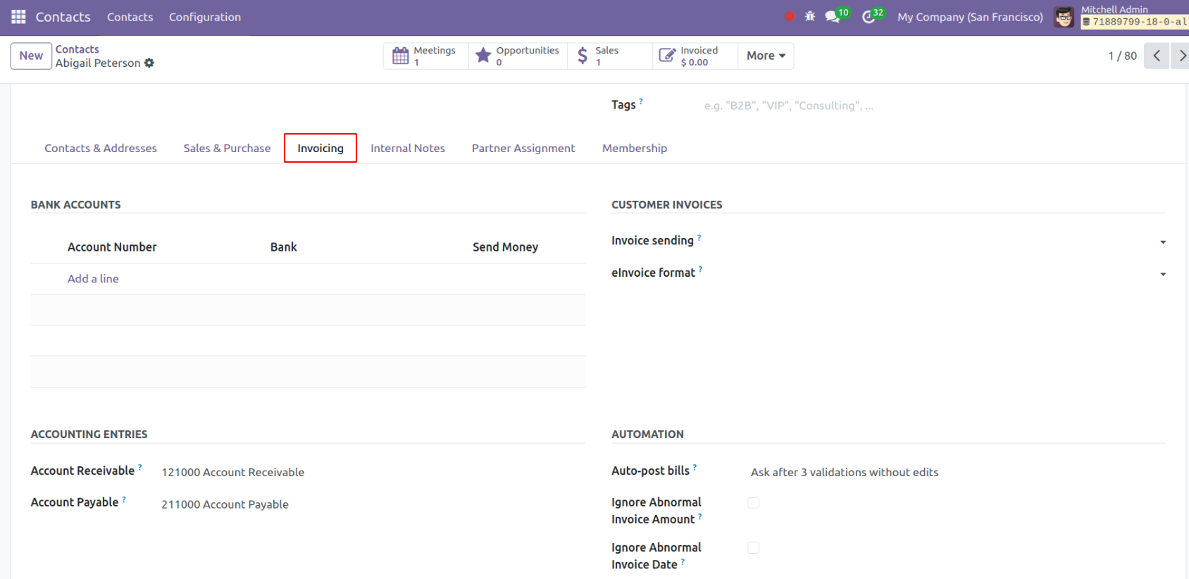 Odoo 18 Contact