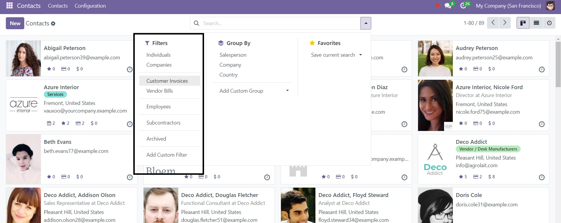 Odoo 18 Contact