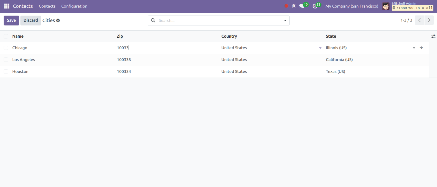 Odoo 18 Contact