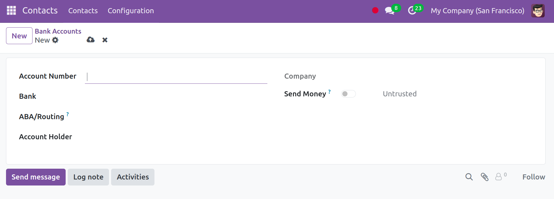 Odoo 18 Contact