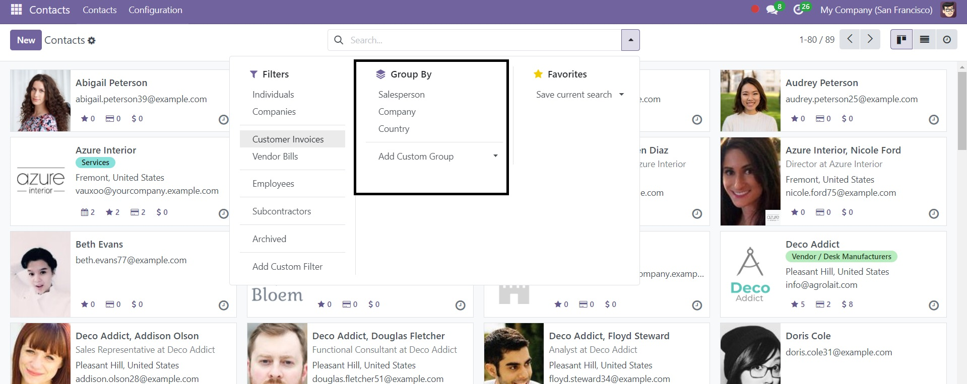 Odoo 18 Contact