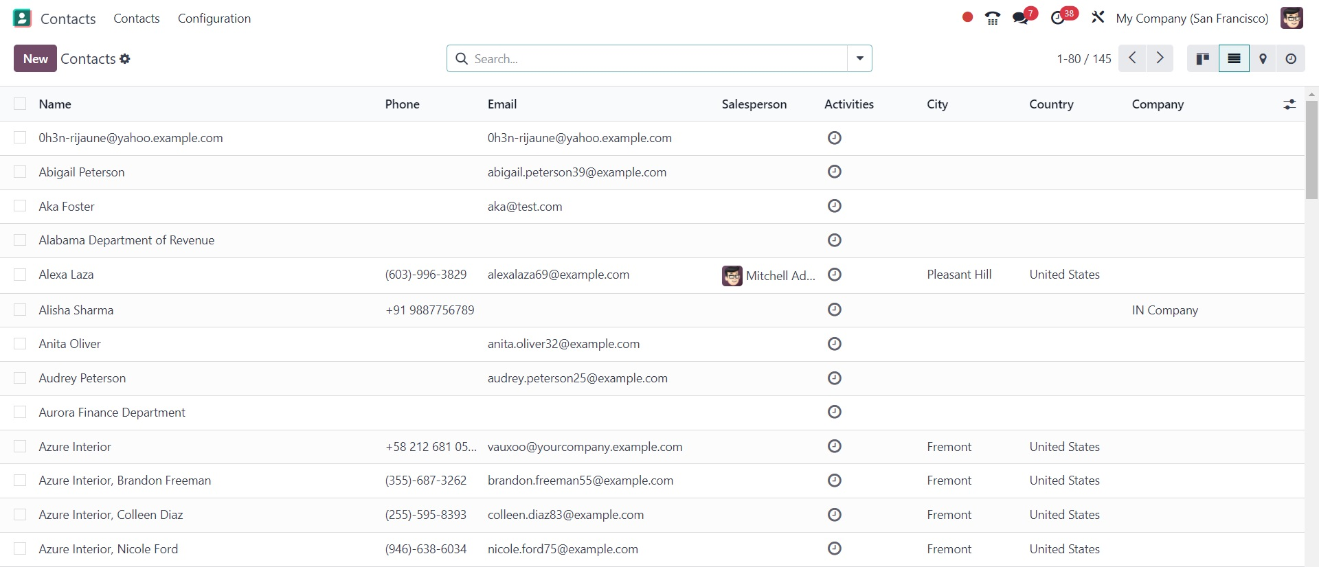 Odoo 18 Contact