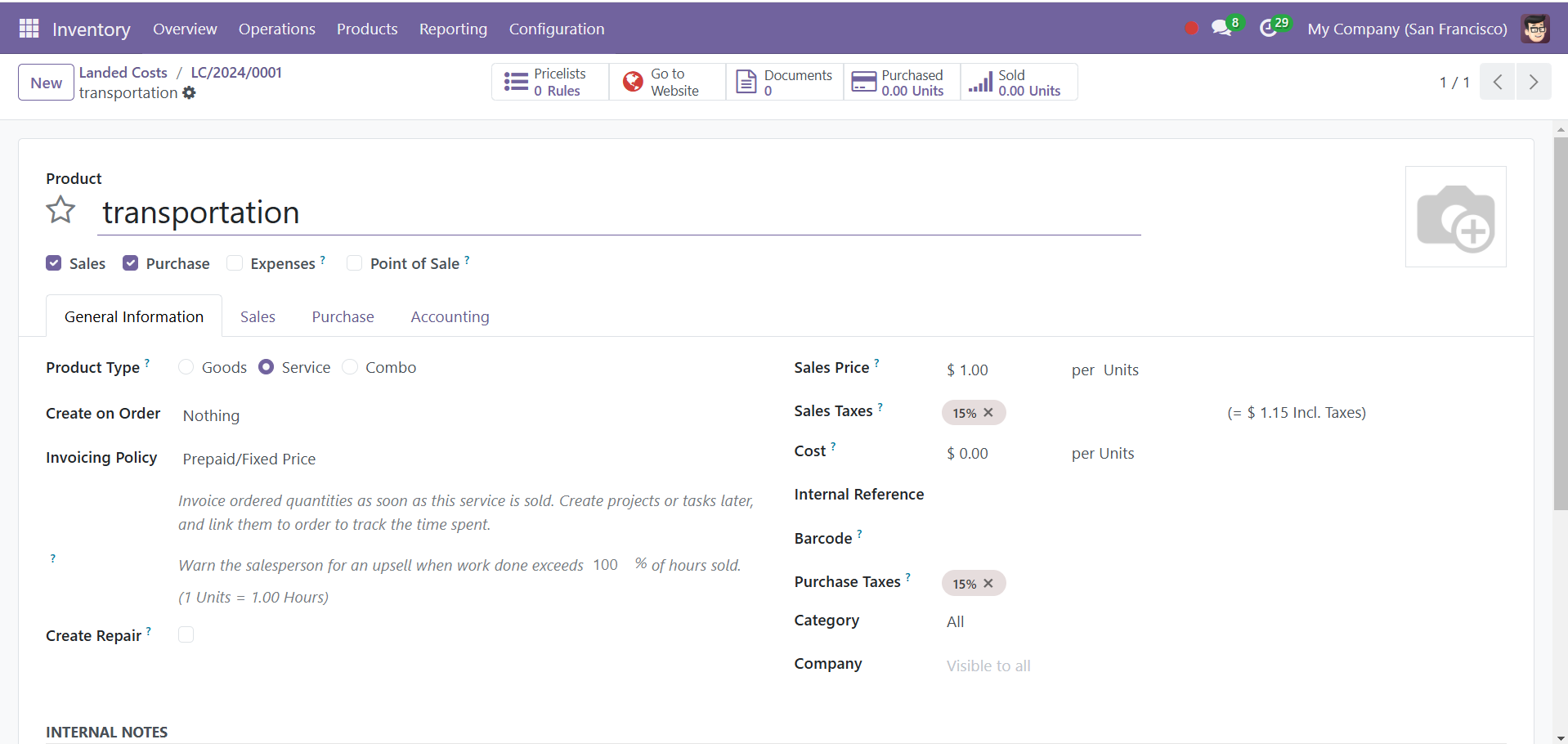 Odoo 18 Project