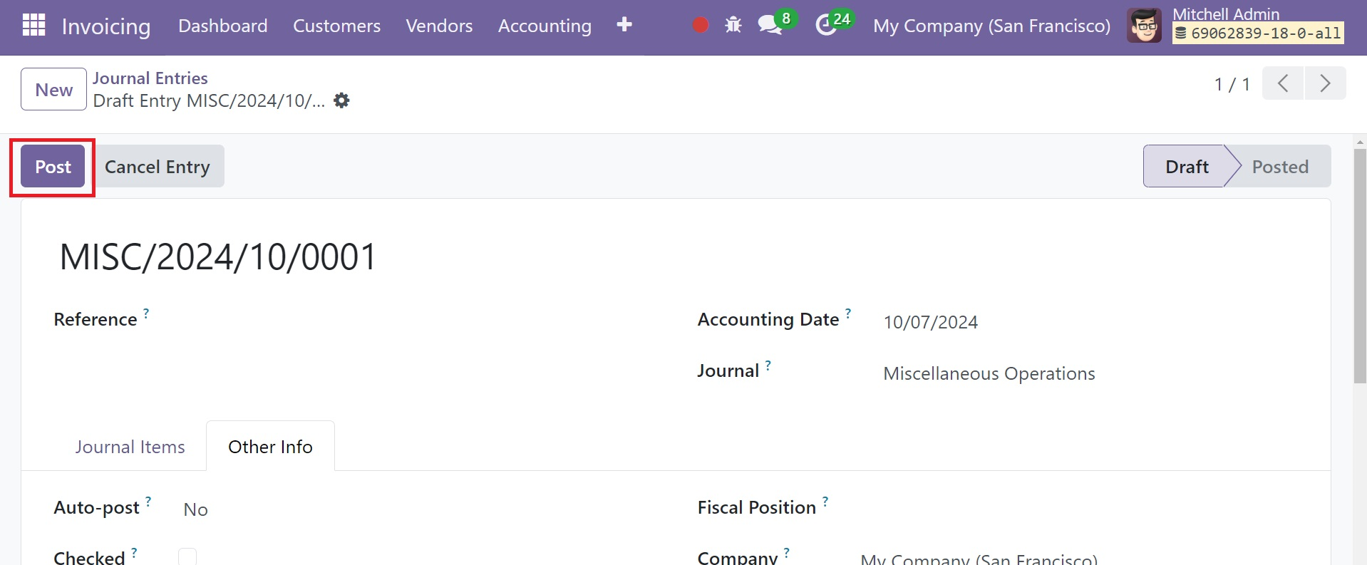 Odoo 18 Project