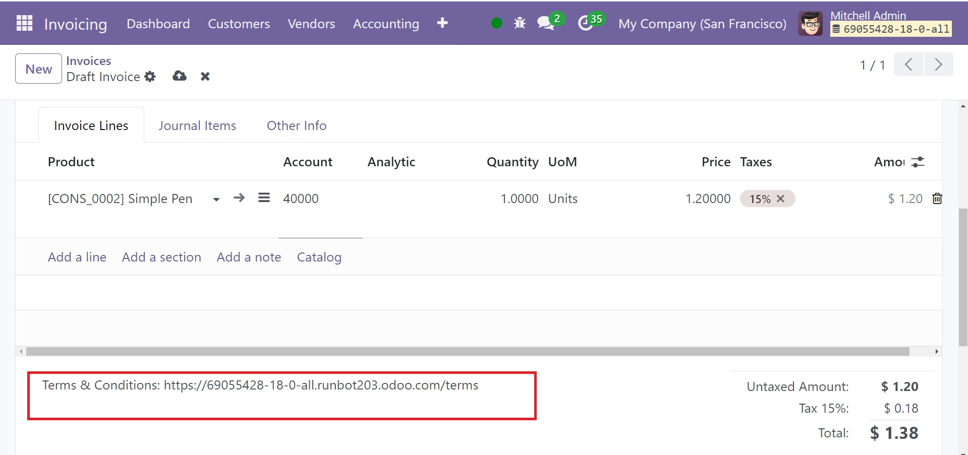 Odoo 18 Project