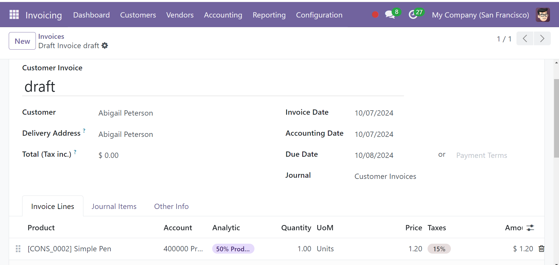 Odoo 18 Project