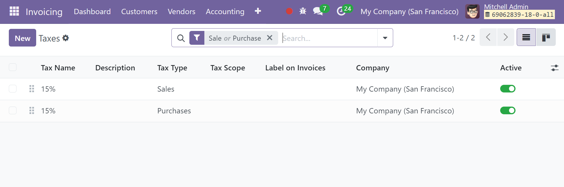 Odoo 18 Project