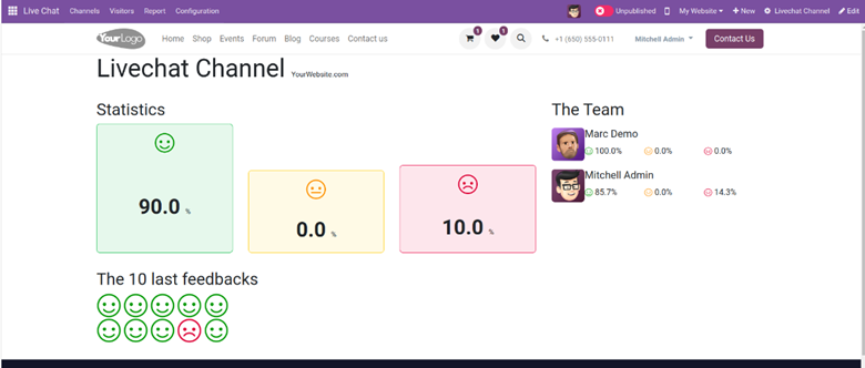 Odoo 18 livechat