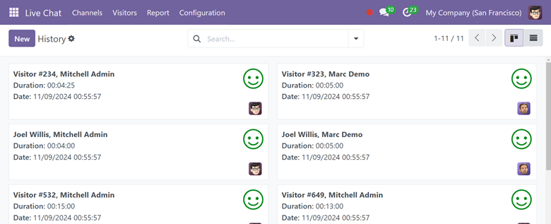 Odoo 18 livechat