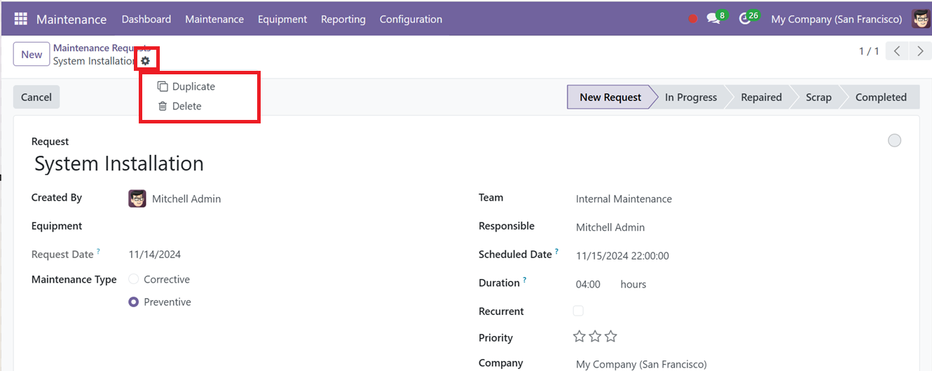 Odoo 18 Project