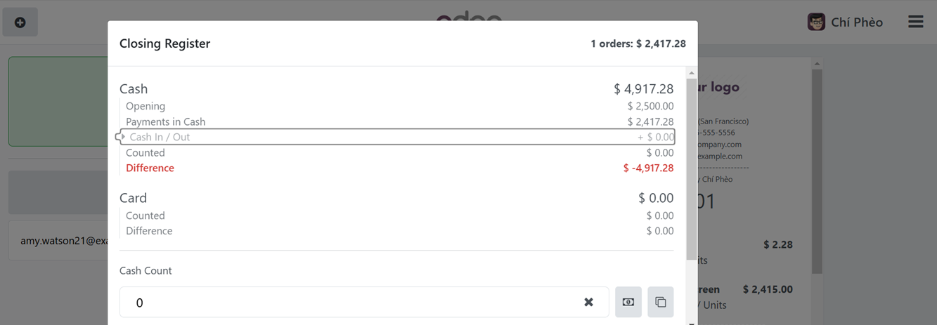 Odoo 18 point of sale and restaurant