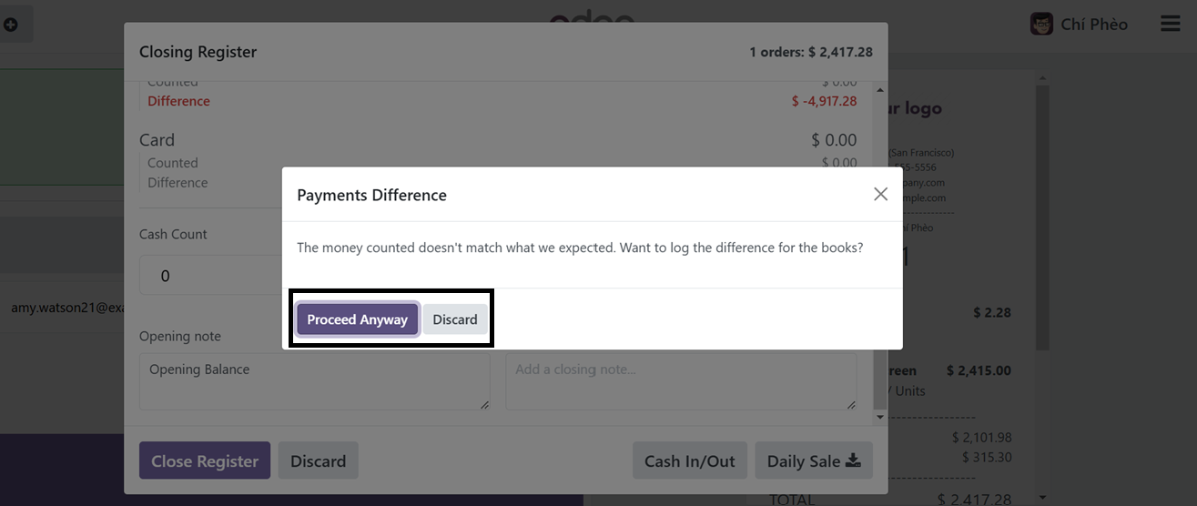 Odoo 18 point of sale and restaurant