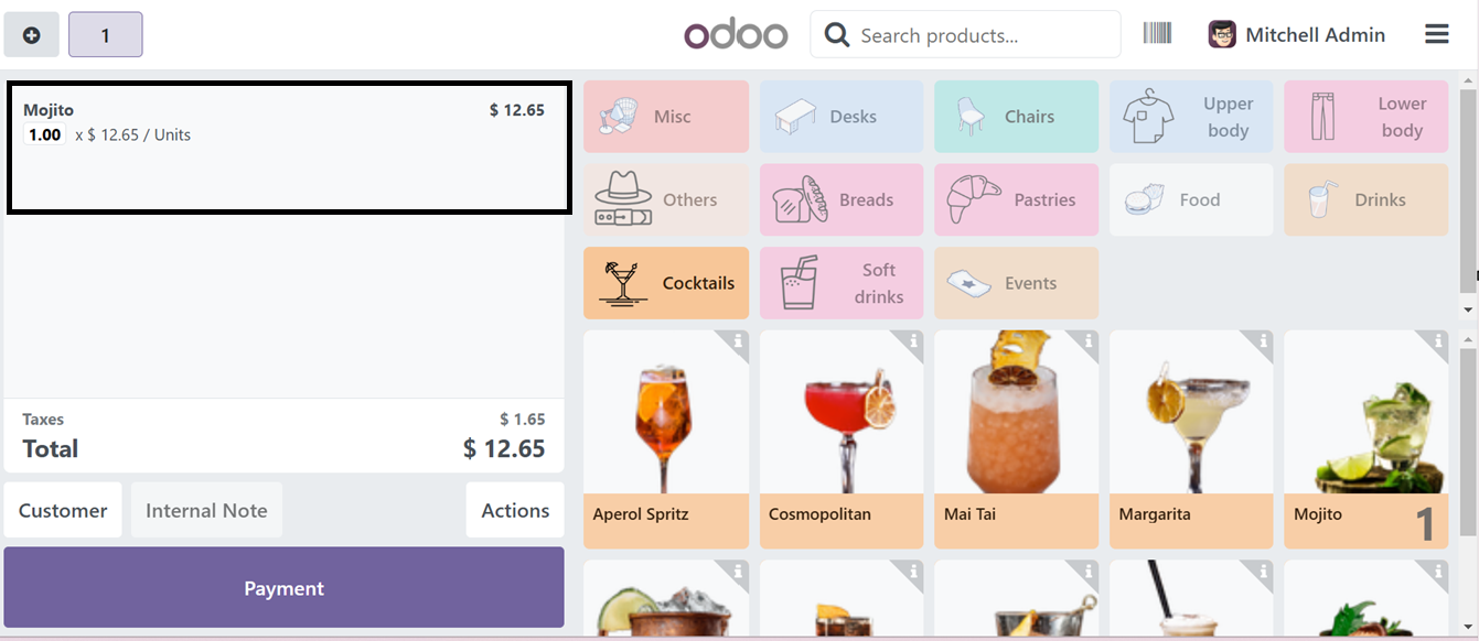 Odoo 18 point of sale and restaurant