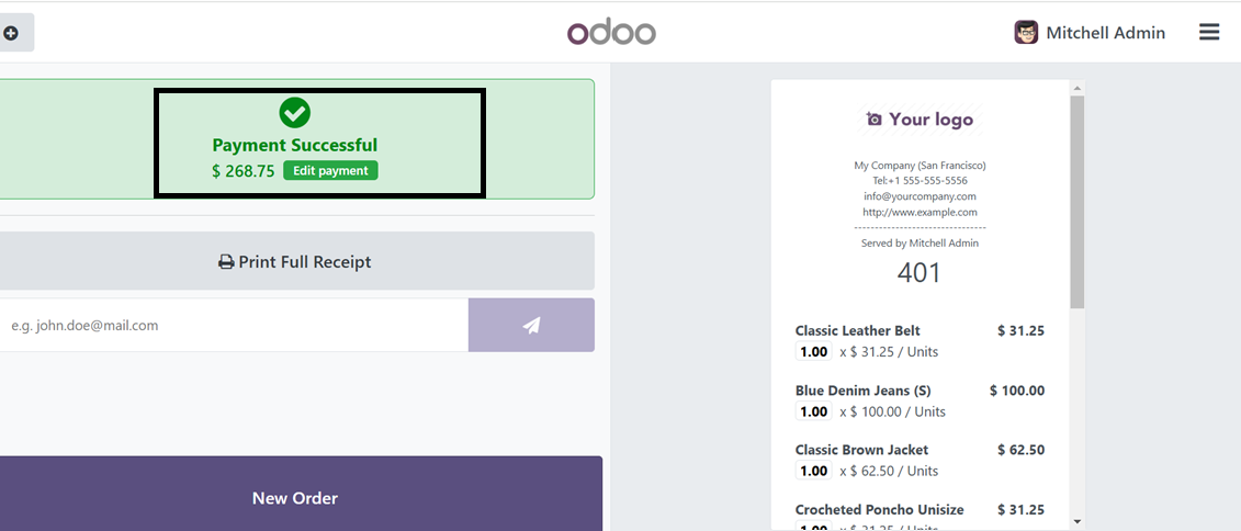 Odoo 18 point of sale and restaurant