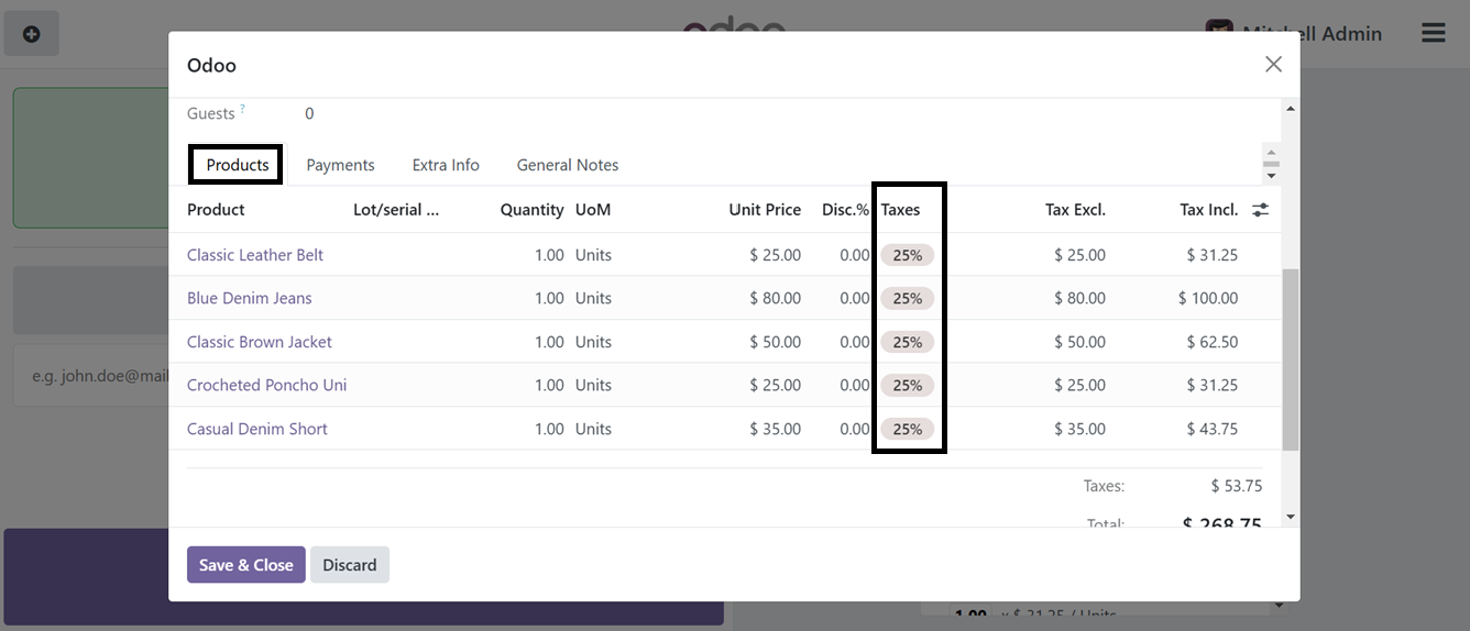 Odoo 18 point of sale and restaurant