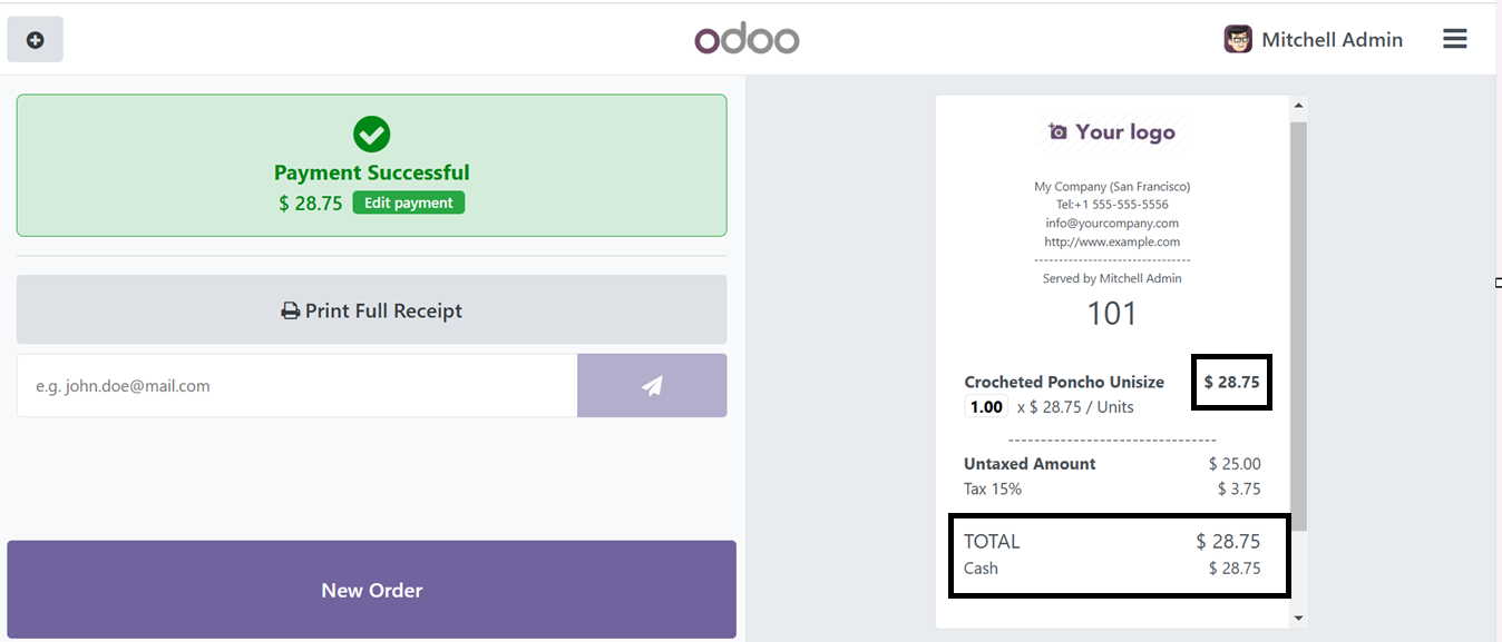 Odoo 18 point of sale and restaurant