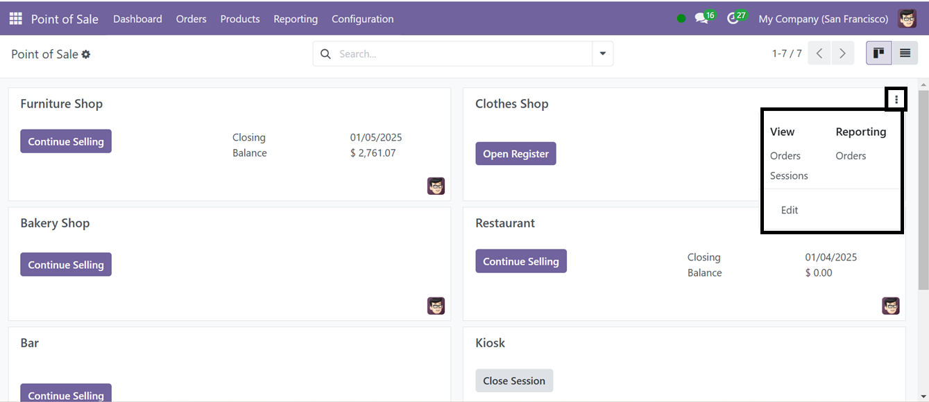 Odoo 18 point of sale and restaurant
