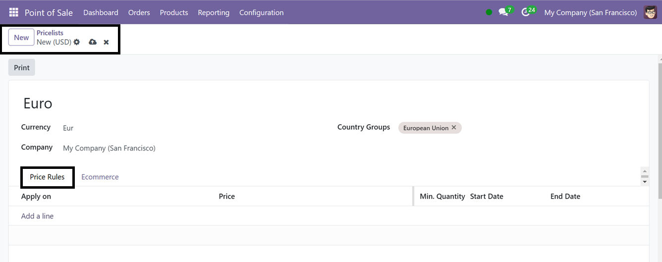 Odoo 18 point of sale and restaurant