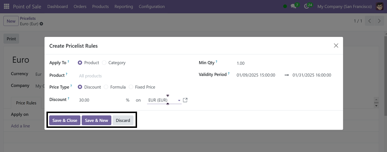 Odoo 18 point of sale and restaurant