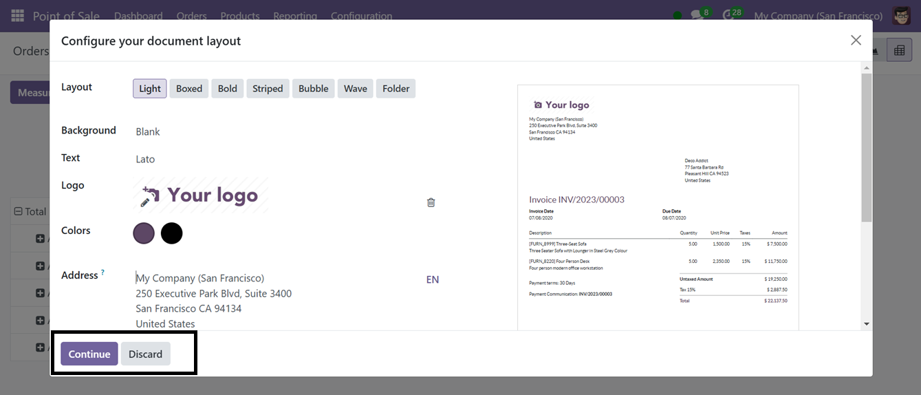 Odoo 18 point of sale and restaurant