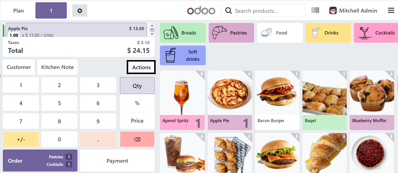 Odoo 18 point of sale and restaurant