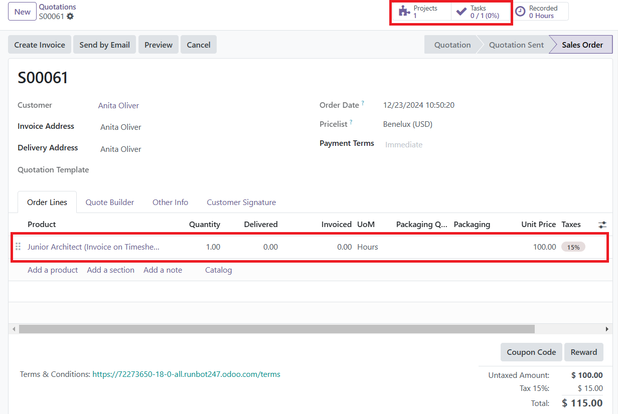 Odoo 18 Project