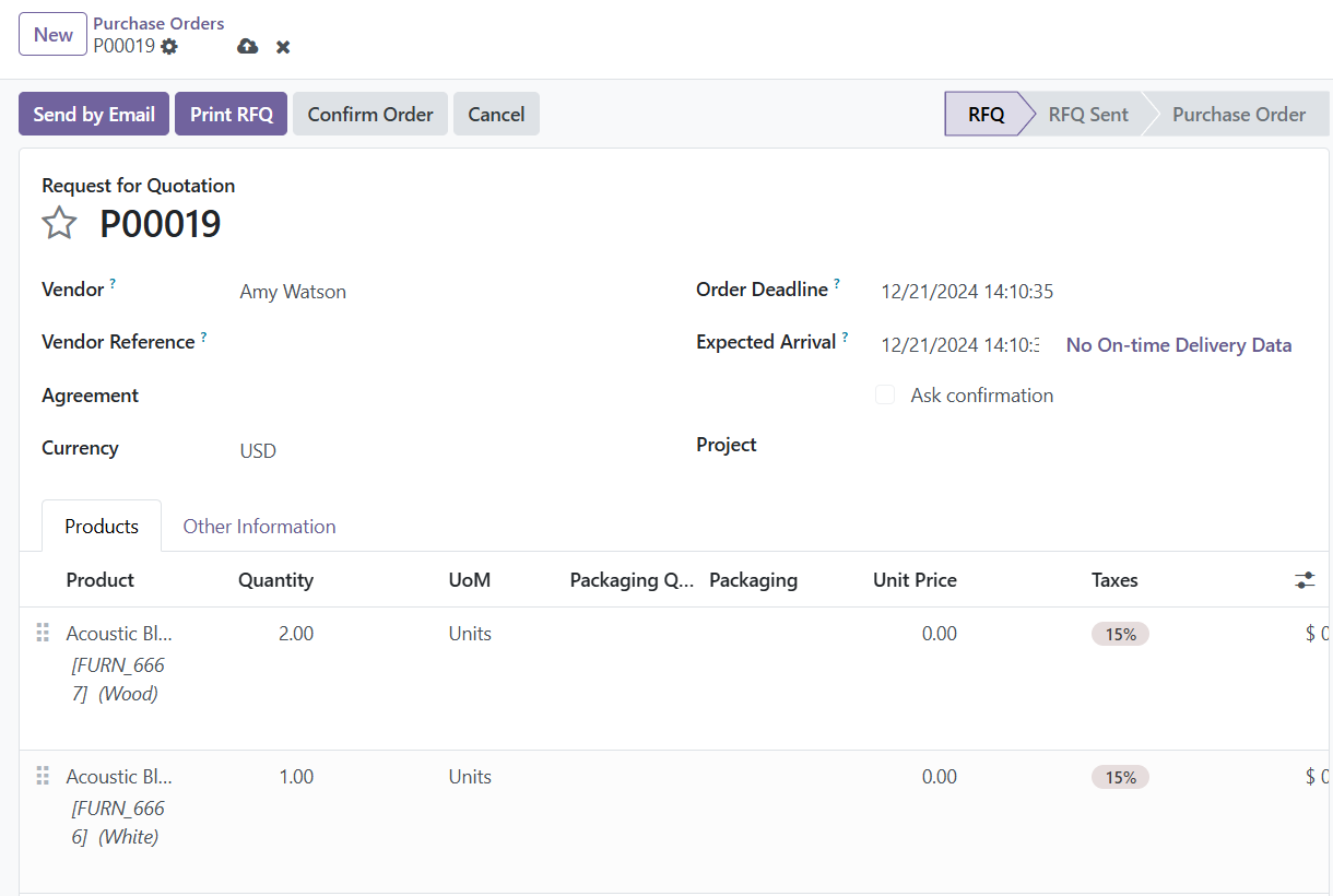 Odoo 18 Project
