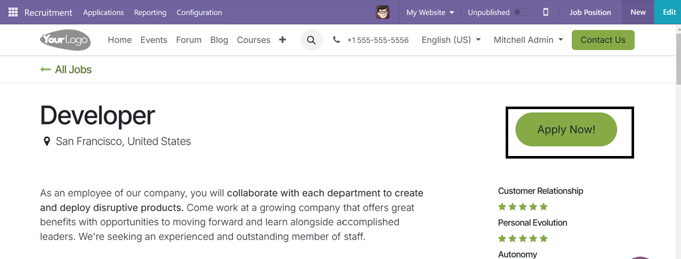 Odoo 18 Project