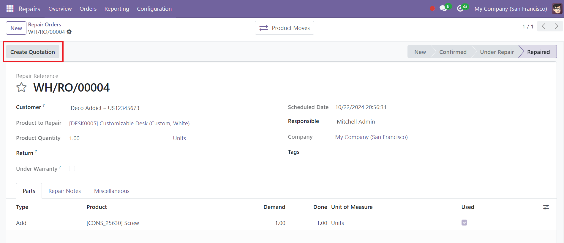 Odoo 18 Project
