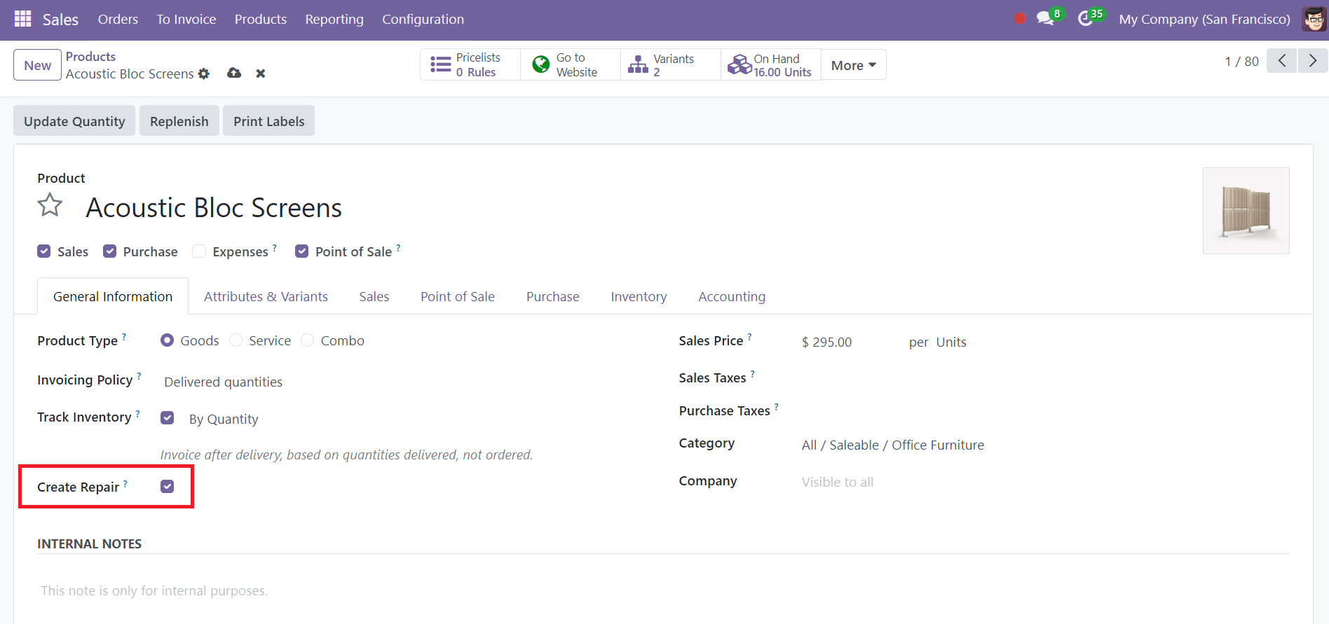 Odoo 18 Project