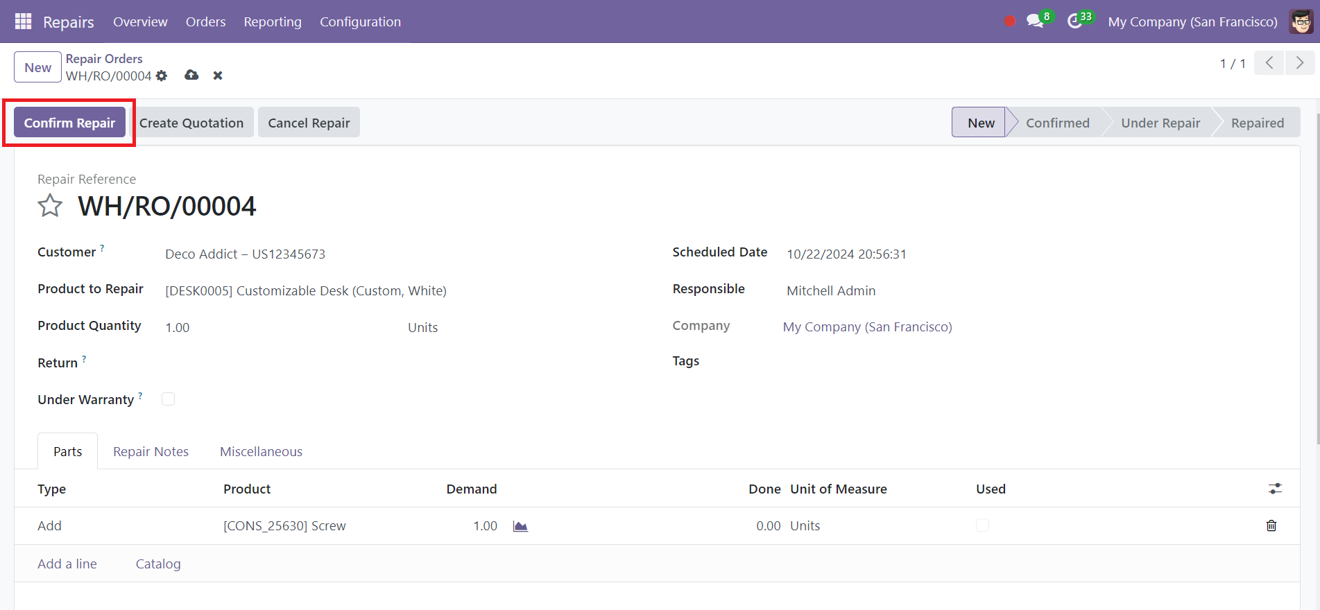 Odoo 18 Project