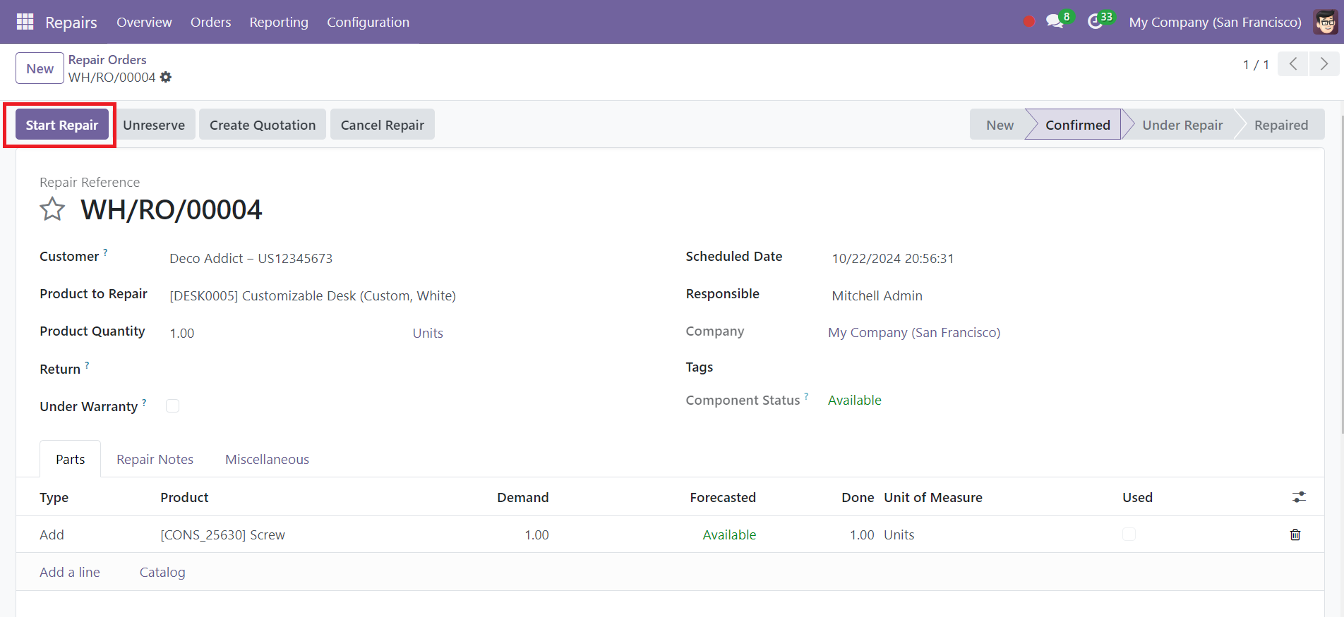 Odoo 18 Project