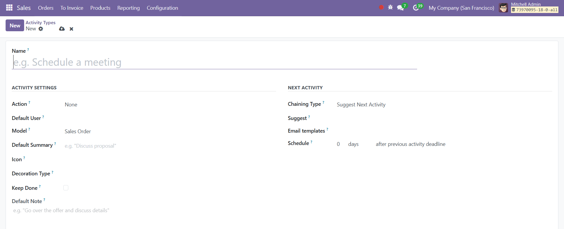 Odoo 18 sales