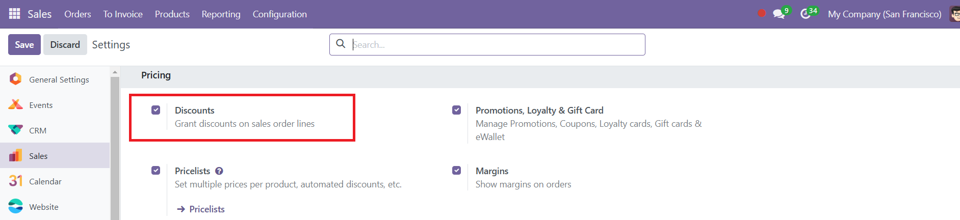 Odoo 18 sales