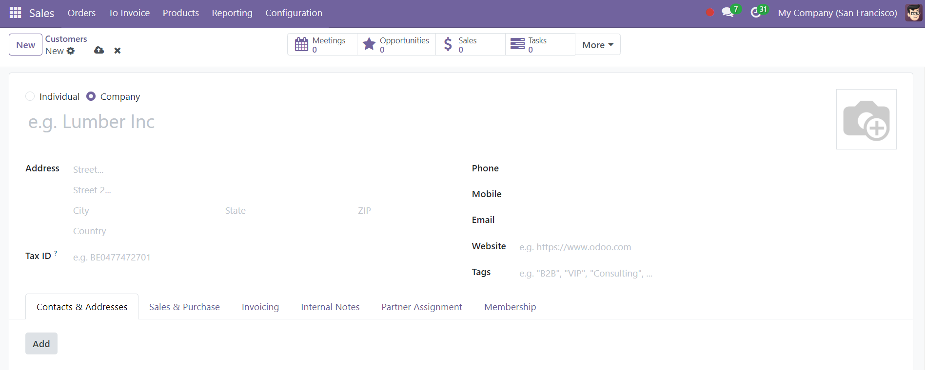 Odoo 18 sales