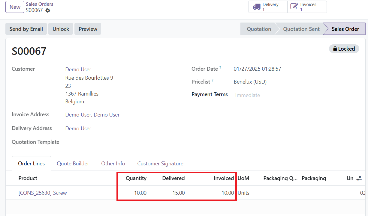 Odoo 18 sales
