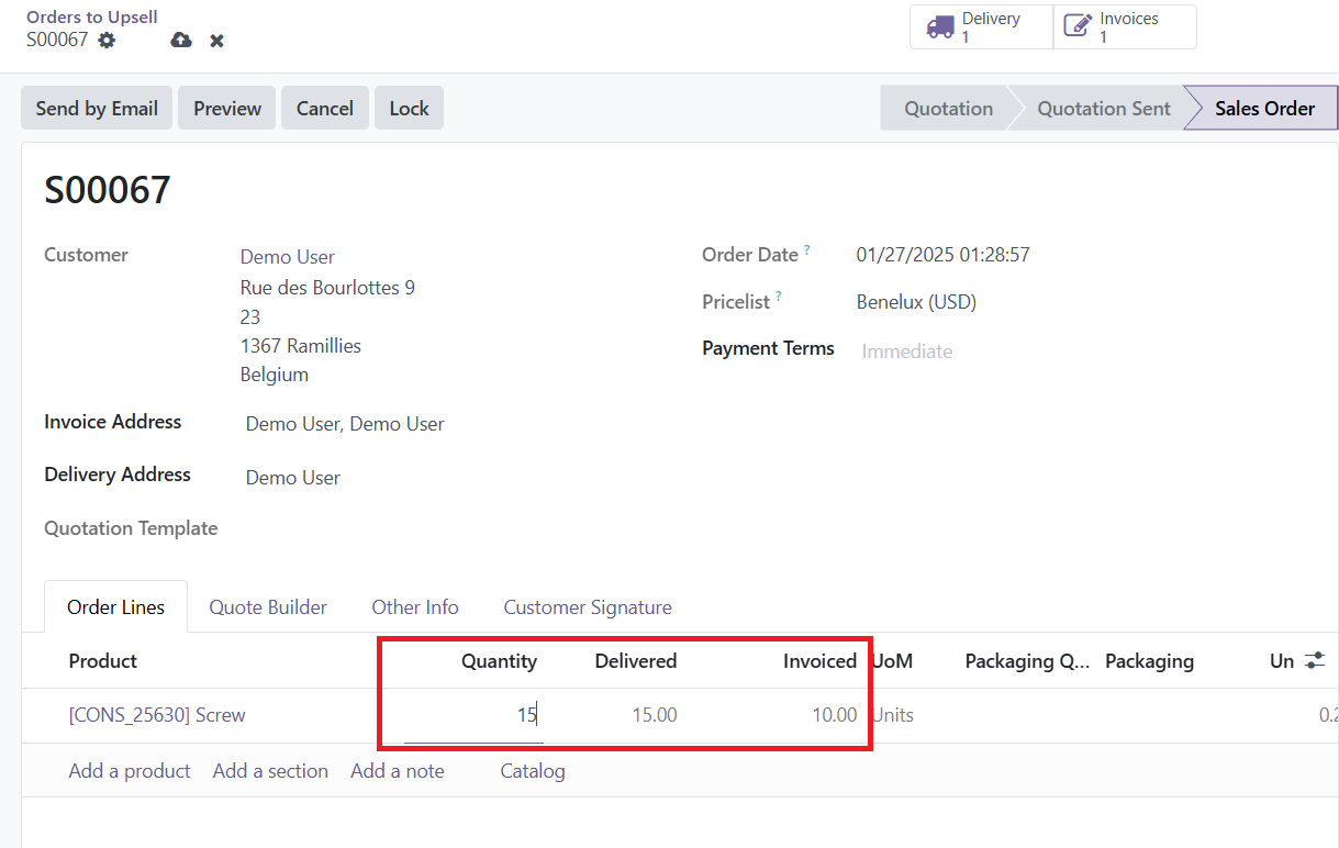 Odoo 18 sales