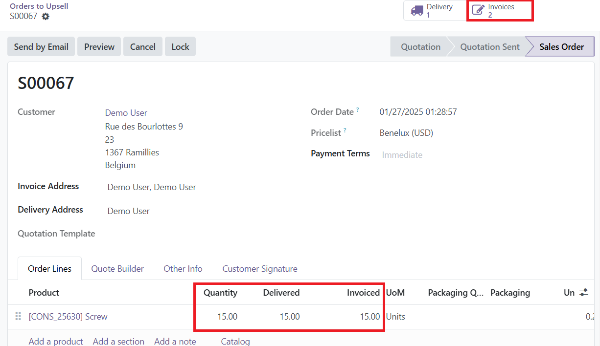 Odoo 18 sales