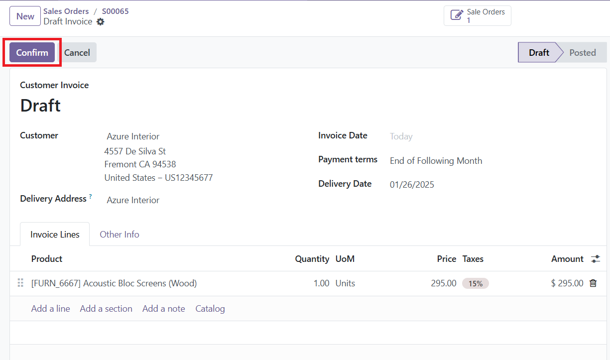 Odoo 18 sales