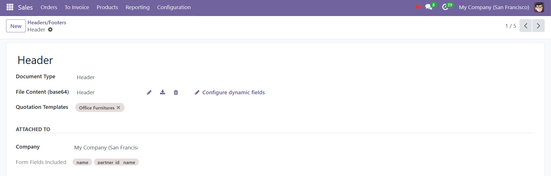 Odoo 18 sales